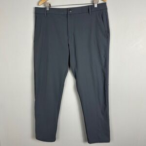 Lululemon Commisson Pant Grey Warpstreme Asphalt‎ Grey Mens 36 x 27 Performance